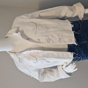 White Express denim jacket